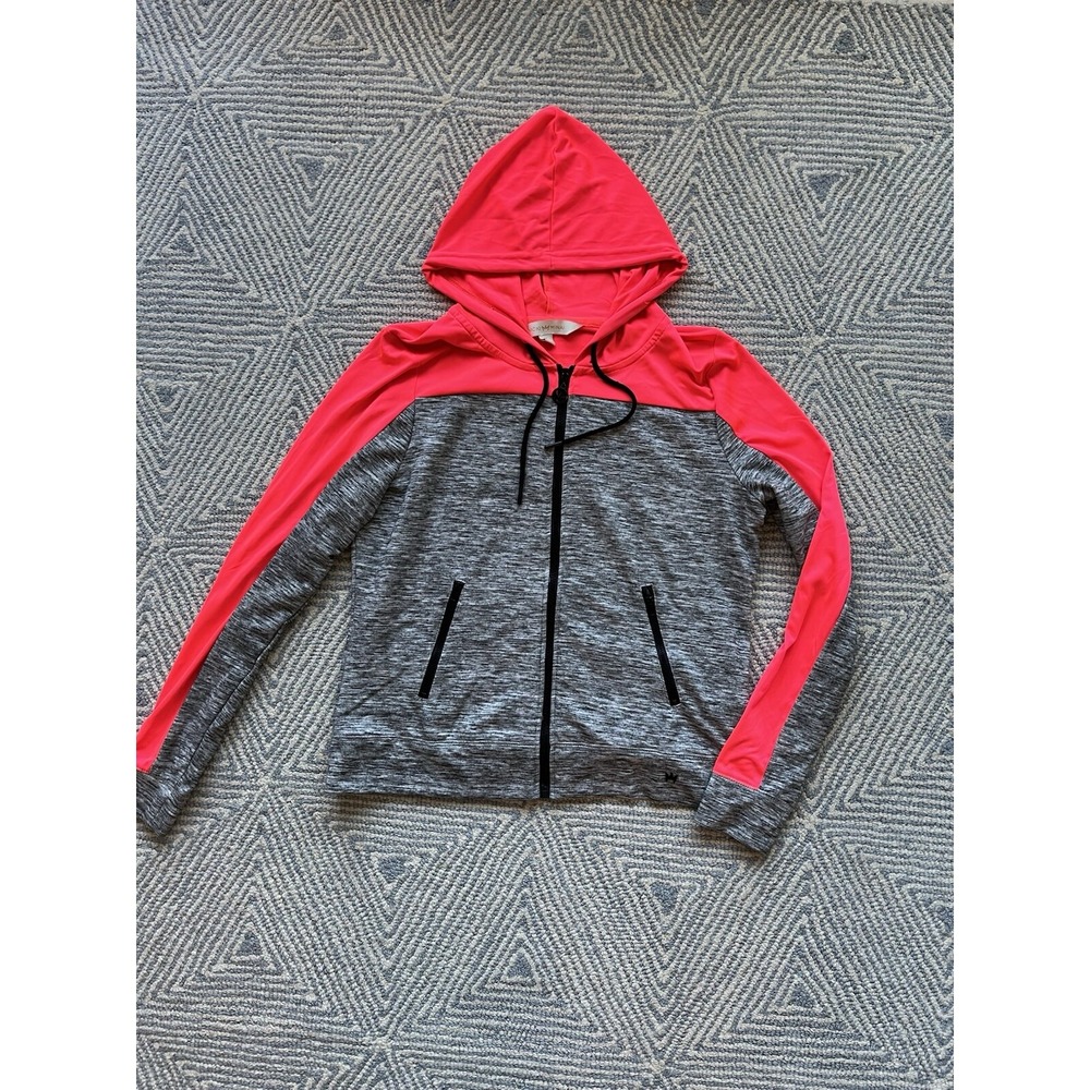 Women's Nicki Minaj Full Zip Hooded Sweatshirt -‎ Gray/Pink - XL